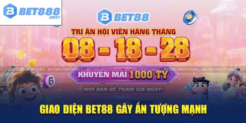 Giao diện bet88 dễ dàng sử dụng là ưu điểm số 1